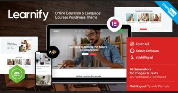 Learnify - Online Courses Education WordPress Theme